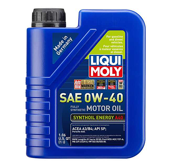 LIQUI MOLY 1L Synthoil Energy A40 Motor Oil SAE 0W-40 (2049) main image 0