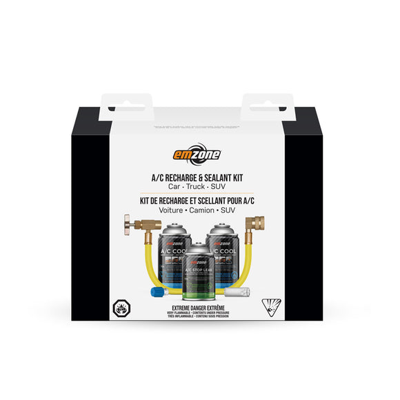 Emzone A/C Deluxe Recharge & Sealant Kit