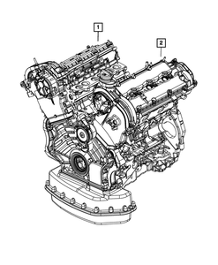 05158052AG | Genuine Mopar® 3.0L V6 Turbo Diesel Long Block Engine
