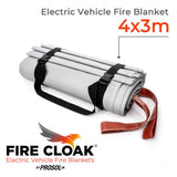 EV BATTERY FIRE BLANKET 4x3m (13'X10') w/STORAGE BAG. FIRE CLOAK LBB6143