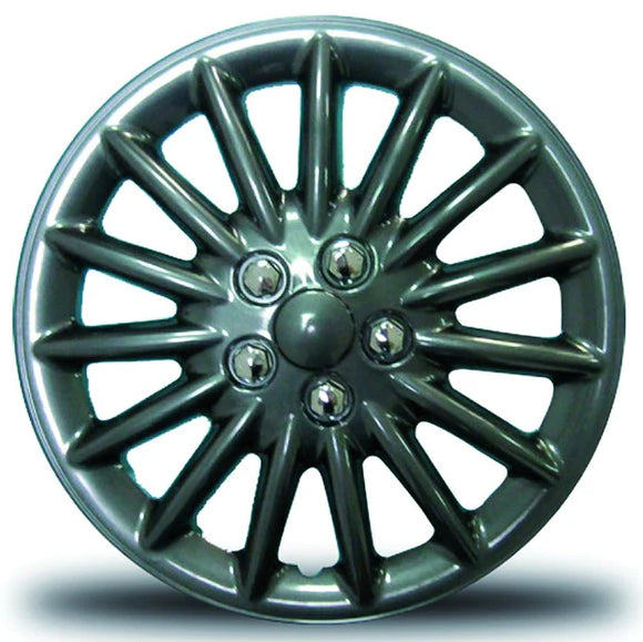 RTX 18817GM Sets of 4 ABS Wheel Covers - Gunmetal 17