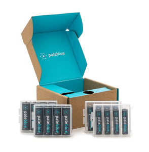 USB Rechargeable AA & AAA Batteries by Pale Blue, 8 X AA + 8 X AAA pack