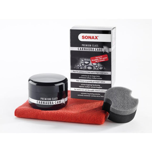 Sonax 8oz Carnauba Wax Kit Premium, w/ Cloth
