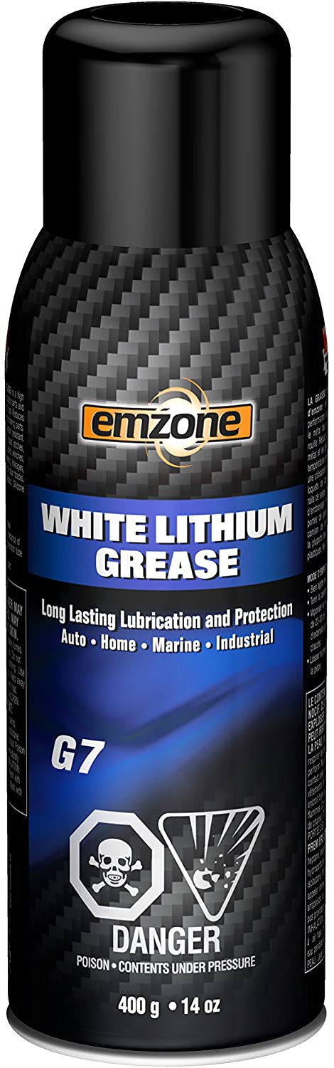 Emzone White Lithium Grease, 14 Ounces