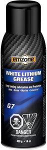 Emzone White Lithium Grease, 14 Ounces, 12 Pack