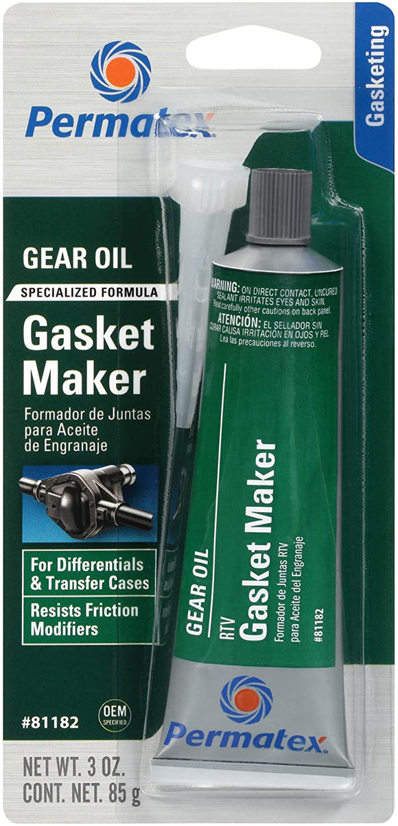 Permatex 81182 Gear Oil RTV Gasket Maker, 3oz