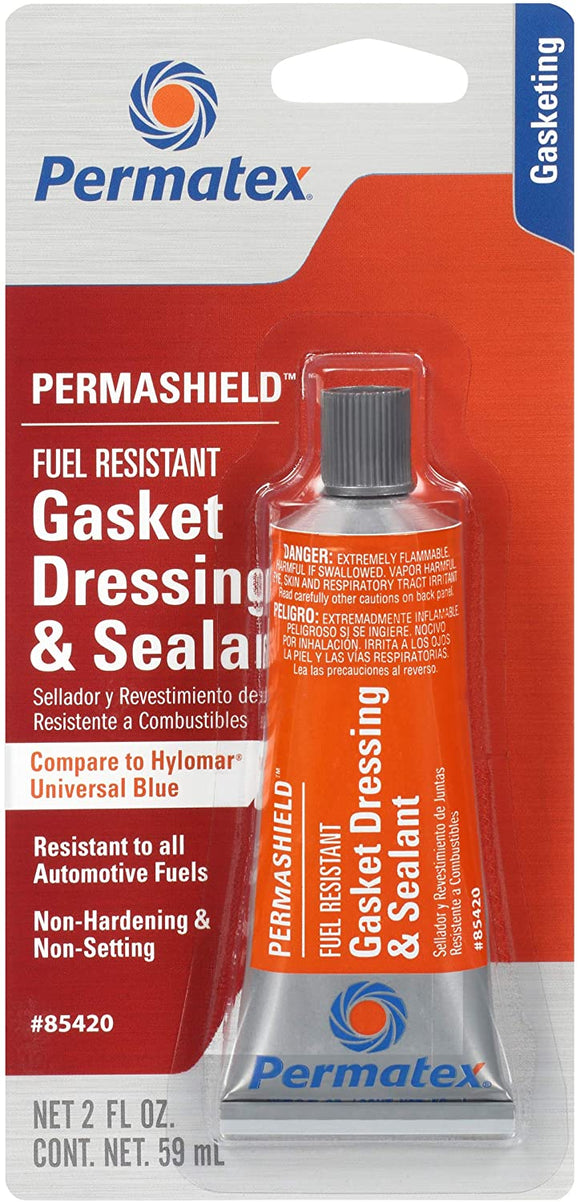 Permatex 85420 Permashield Fuel Resistant Gasket Dressing & Sealant, 2oz Tube