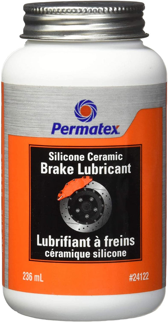 Permatex 24122 Silicone Ceramic Brake Lubricant, Orange, 236ml