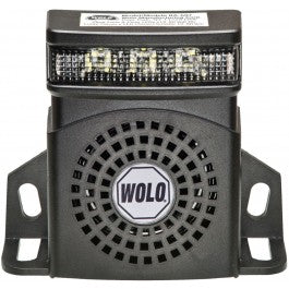 PRO-TEC PLUS™ Heavy-Duty White Noise Back-Up Alarm With Flashing LED Light 12-80 Volt 97 Decibel