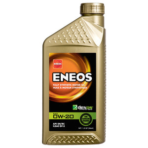 ENEOS 0W20 Fully Synthetic Motor Oil SAE, 1 Quart