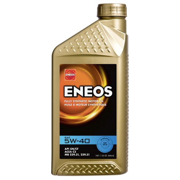 ENEOS 5w-40 QT Fully Synthetic Motor Oil, 1 Quart